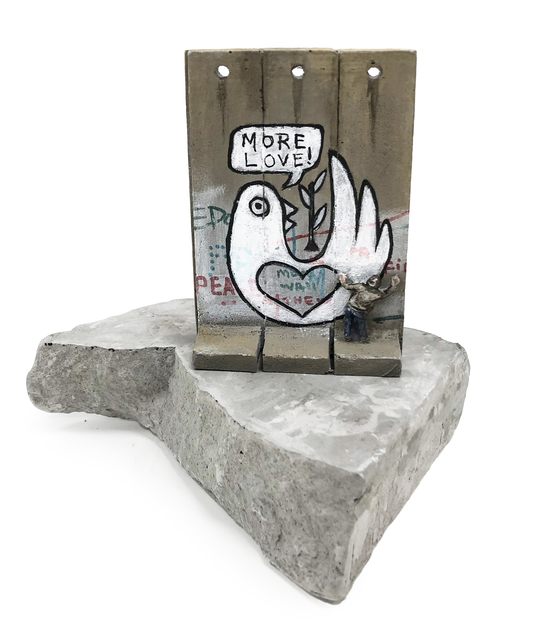 Banksy, ‘Walled Off Hotel - Three Part Souvenir Wall Section (More Love)’, Sculpture, Hand painted resin sculpture, Tate Ward Auctions