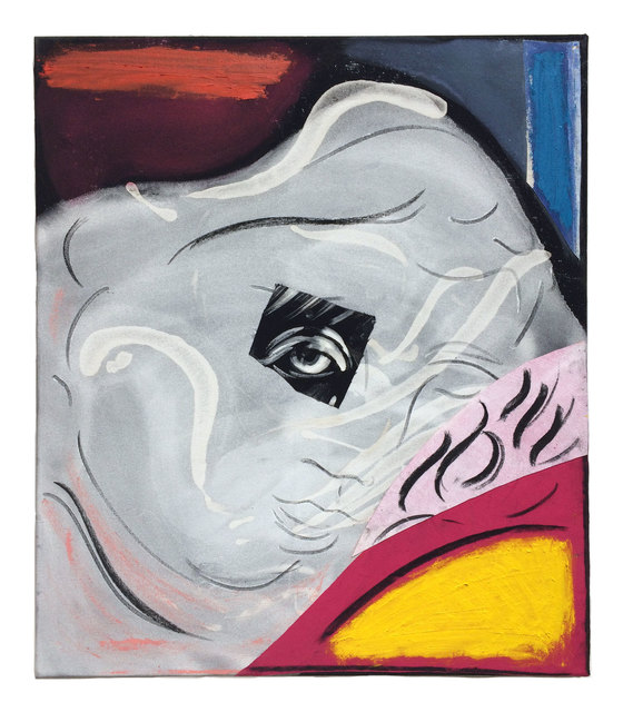 Grant Foster, ‘Things that Keep Me Awake at Night’, 2017, Painting, Glue, oil stick and pigment on collaged canvas, Lychee One