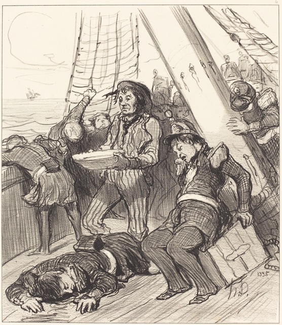 Honoré Daumier, ‘Plusieurs gardes nationaux qui n'avaient pas songé...’, 1848, National Gallery of Art, Washington, D.C.