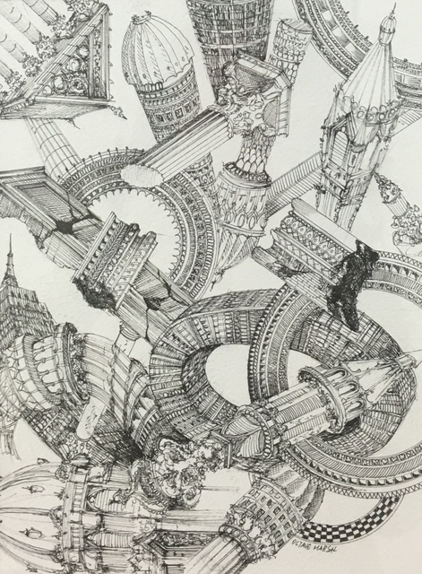 Octave Marsal, ‘Untitled’, 2018, Drawing, Collage or other Work on Paper, Felt-tip pen on paper, Galerie Bessières