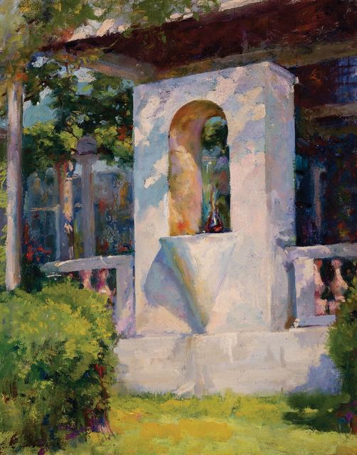 Luigi Lucioni, ‘Crystal Fountain and Loggia at Laurelton Hall’, 1925, Doyle