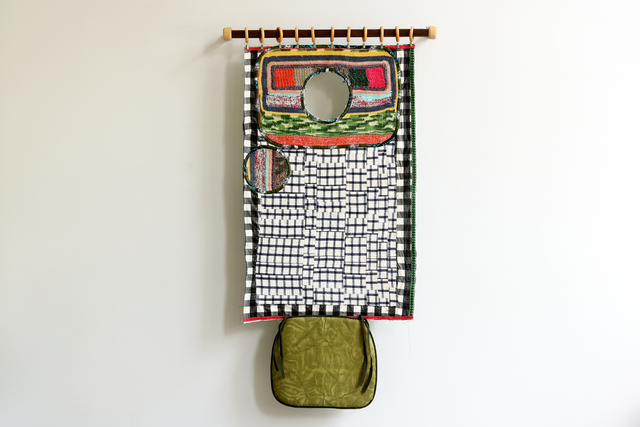 Cilla Ramnek, ‘Simultaneous - the art of understanding’, 2018, Mixed Media, Textile, Metal, Yarn, Wood, Lacquer, Berg Gallery