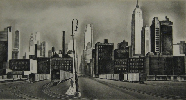 Howard N. Cook, ‘West Side, New York’, 1931, Print, Etching and aquatint, Paramour Fine Arts