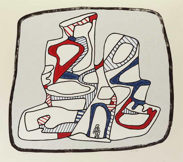 Jean Dubuffet, ‘Immeuble’, 1971-76, Print, Color screenprint, John Moran Auctioneers