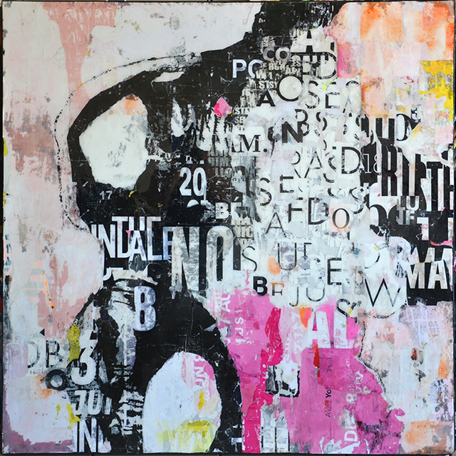 Sylvie Perrin, ‘Passage des Alouettes’, 2019, Mixed Media, Collage and mixed technique on wood panel + epoxy resin, THE WHITE ROOM GALLERY