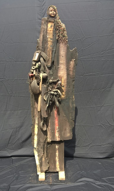 Gérard Quenum, ‘Un riche commerçant se dirige orgueilleusement vers une fête de week-end’, 2017, Sculpture, October Gallery
