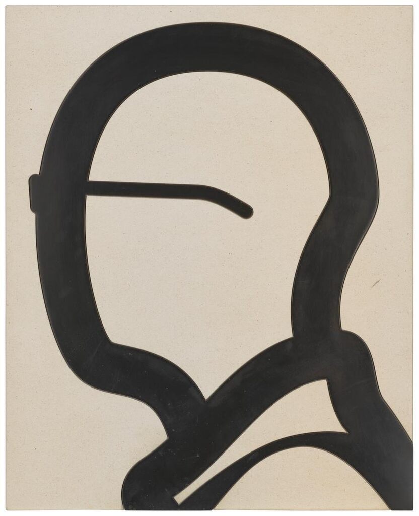 Julian Opie - Academic, from: Stone Heads