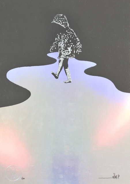Eelus, ‘After The Rain (Dream Edition)’, Mixed Media, Spray paint and stencil on foil paper, Tate Ward Auctions