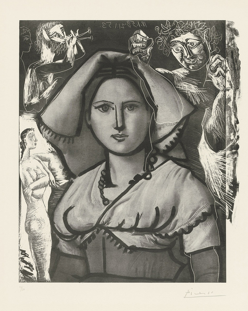 Pablo Picasso, ‘L'Italienne (d'après le tableau de Victor Orsel)’, 1953, John Szoke