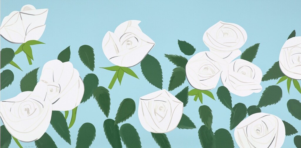 Alex Katz - White Roses