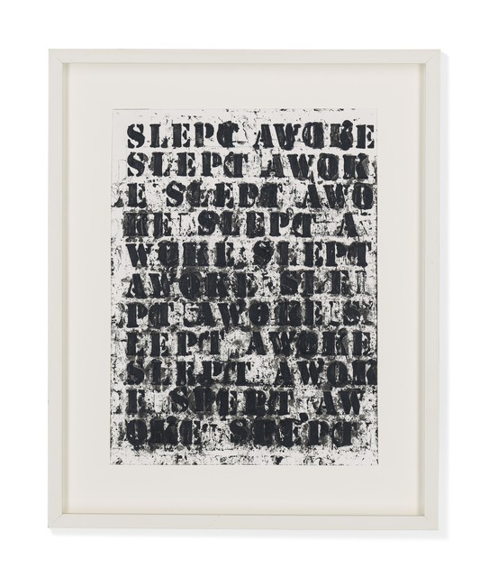 Glenn Ligon, ‘(miserable) life #8’, 2008, Painting, Oilstick, coaldust, gesso on paper, Visioner