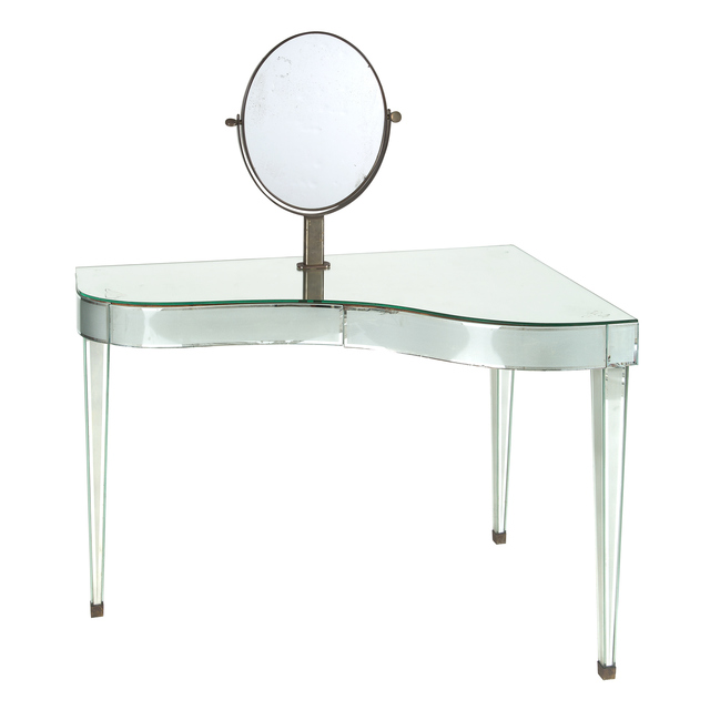 ‘Mid-Century Mirror-Veneered Piano-Form Dressing Table, Attributed to Fontana Arte’, 1940s, Design/Decorative Art, Doyle