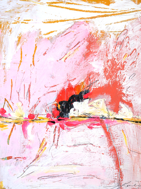 Teresa Roche, ‘Neon Landscape Series 5’, 2019, Painting, Mixed media on paper, framed, Miller Gallery Charleston