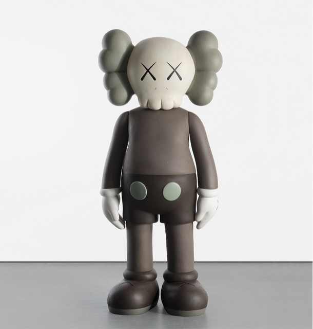 KAWS, ‘Four Foot Companion (Brown)’, 2007, Sculpture, Painted cast vinyl, Adam Biesk Inc.