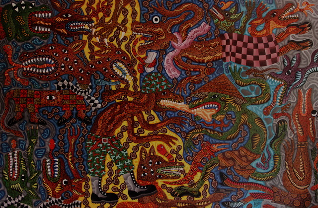 Kusbudiyanto, ‘Rebutan balung tanpo isi ’, 2018, galerie bruno massa