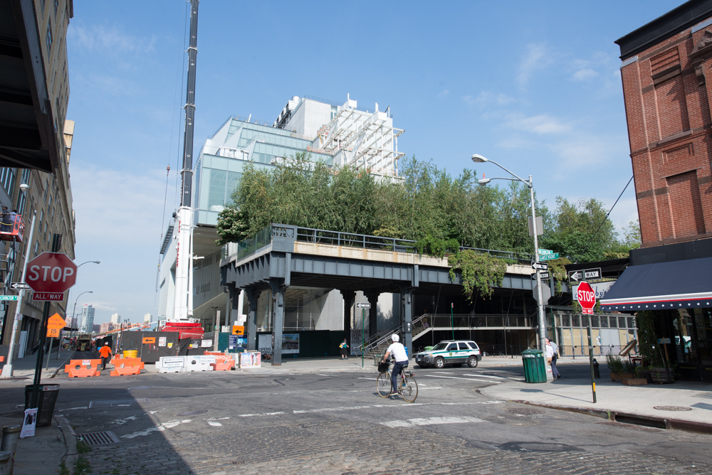 View from Gansevoort Street, August 2014. Photograph by Tim Schenck. View from Gansevoort Street, August 2014. Photograph by Tim Schenck.