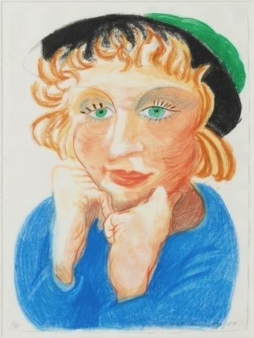 David Hockney, ‘Celia with Green Hat’, 1984, Vertu Fine Art
