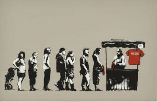 Banksy, ‘Festival / Destroy Capitalism ’, 2006, Nine Way Fine Art