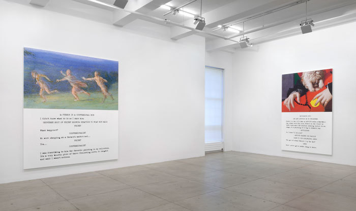 John Baldessari: Movie Scripts/Art, Installation View, Marian Goodman Gallery, New York, October 22 - November 22, 2014 John Baldessari: Movie Scripts/Art, Installation View, Marian Goodman Gallery, New York, October 22 - November 22, 2014