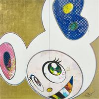 Takashi Murakami - DOB IN PURE WHITE ROBE (PINK & BLUE)