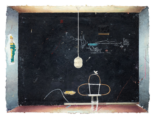 Matthias Weischer, ‘Schwarze Wand (Black Wall)’, 2013, GRIMM