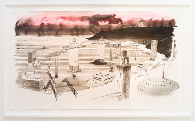 Charles Avery, ‘Untitled (Gates of Onomatopoeia with the bearded loon in the foreground)’, 2019, Ingleby Gallery