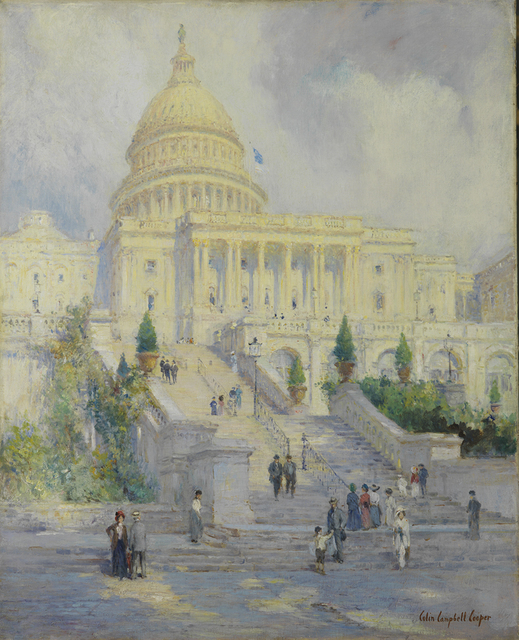 Colin Campbell Cooper, ‘West Front of the Capitol Steps, Washington D.C.’, 1902, Montclair Art Museum