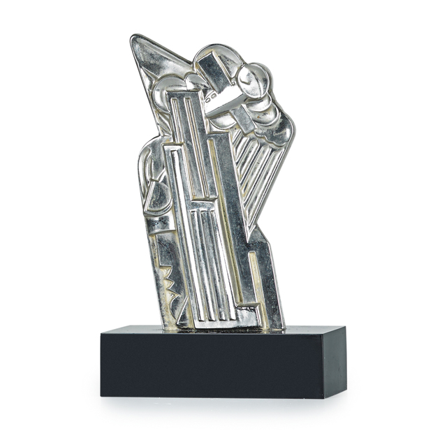 Roy Lichtenstein, ‘Salute to Airmail’, 1968, Mixed Media, Chromium plated copper mounted to Plexiglas base, Rago/Wright