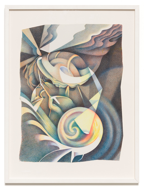 Megan Greene, ‘Untitled (3)’, 2019, Drawing, Collage or other Work on Paper, Colored pencil and ink on paper, Carrie Secrist Gallery