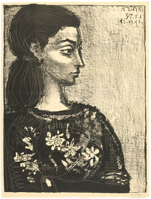Pablo Picasso, ‘Femme au corsage à fleurs’, 1958, Koller Auctions