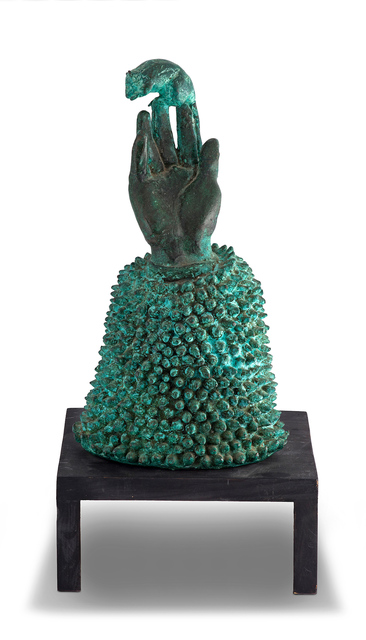 Walter Oltmann, ‘Handbell: Mouse’, Sculpture, Bronze on a wooden base, Strauss & Co