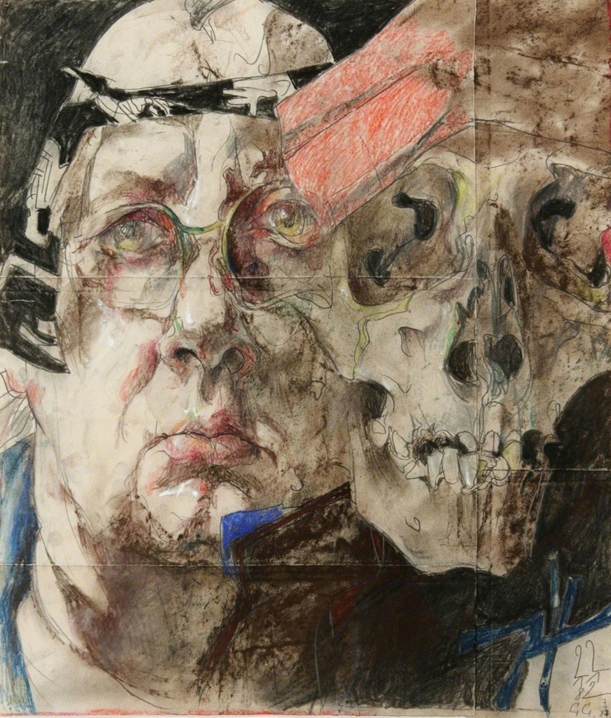 Horst Janssen, Selbst mit Totenkopf, 1982
©VG BILD-Kunst, Bonn & JASPAR, Tokyo 2015 C0731
Horst Janssen, Selbst mit Totenkopf, 1982
©VG BILD-Kunst, Bonn & JASPAR, Tokyo 2015 C0731