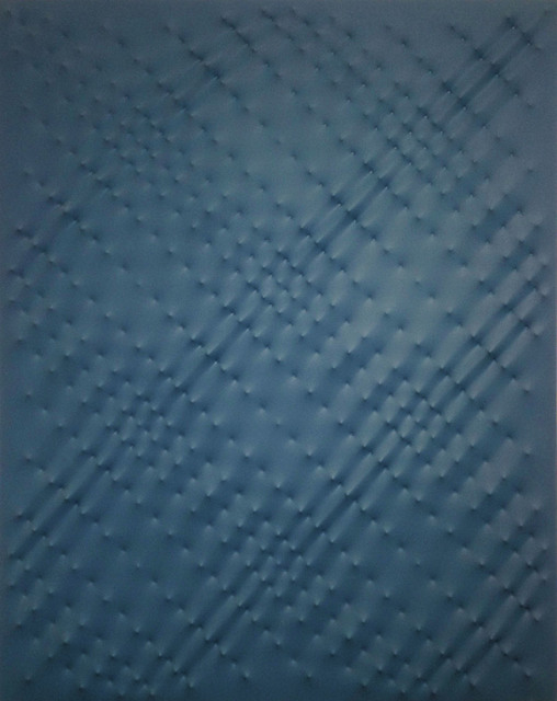 Enrico Castellani, ‘superficie blu’, 1989, Painting, Galleria Seno