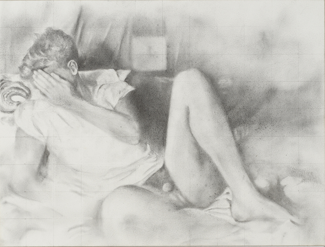 Rick Sindt, ‘Hesitant’, 2017, Drawing, Collage or other Work on Paper, Graphite and graphite powder on panel, Gallery Victor Armendariz