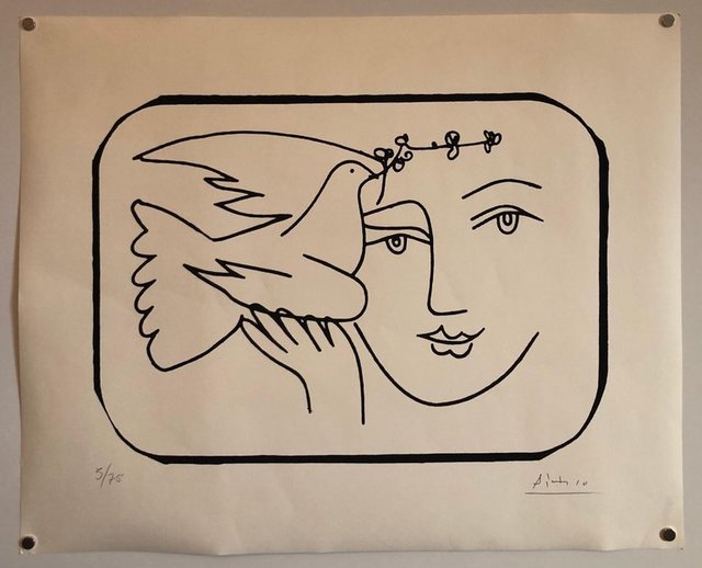 Pablo Picasso, ‘Boy with Dove Limited Edition Screen Print or Lithograph’, 20th Century, Lions Gallery