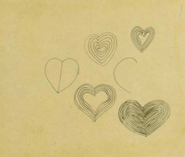 Frank Stella, ‘Striped Hearts’, 1960, Dean Borghi Fine Art