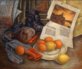 Frederick Hagan, ‘On the Floor, Still Life’, 1945, Bau-Xi Gallery