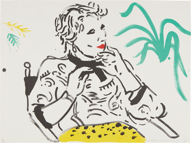 David Hockney, ‘Celia with Green Plant’, 1980, Phillips