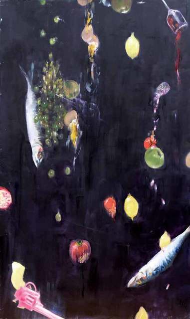 Richard Twose, ‘Bacchanalia’, 2019, Painting, Oil on board, Catto Gallery