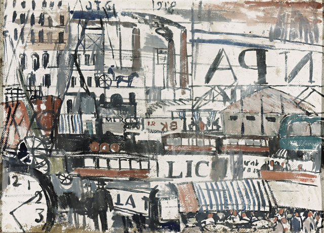 Joaquín Torres-García, ‘Ritmo de ciudad (City rhythm)’, 1918, Painting, Oil on board, The Museum of Modern Art