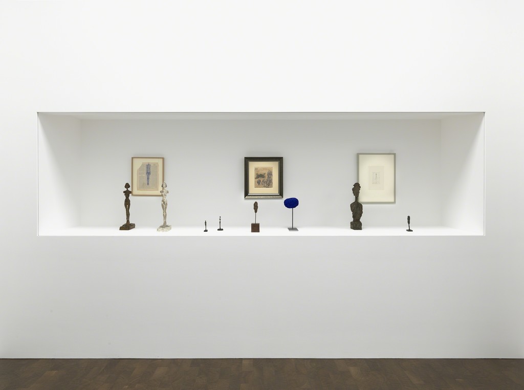 Photo: Mike Bruce/Courtesy Gagosian Gallery. Giacometti artworks © Alberto Giacometti Estate/Licensed in the UK by ACS and DACS, 2016. Yves Klein artworks © Yves Klein, ADAGP, Paris/DACS, London. Photo: Mike Bruce/Courtesy Gagosian Gallery. Giacometti artworks © Alberto Giacometti Estate/Licensed in the UK by ACS and DACS, 2016. Yves Klein artworks © Yves Klein, ADAGP, Paris/DACS, London.