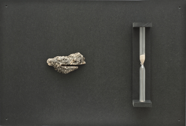 Cécile Beau, ‘Particules #28’, 2015, Mixed Media, Stone, hourglass, wood, 22,48m2