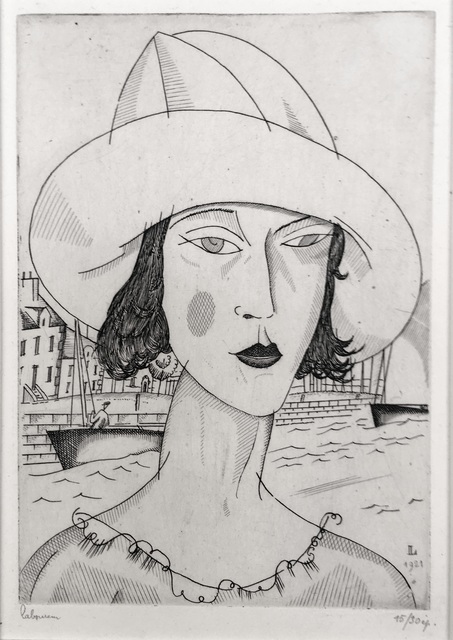 Jean-Emile Laboureur, ‘Jeune Fille au Chapeau Blanc’, 1921, Harris Schrank Fine Prints