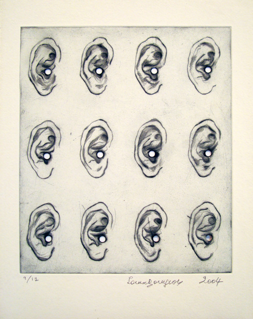 Louise Bourgeois, ‘Ears’, 2004, Print, Drypoint, Marlborough New York