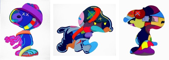 KAWS | Snoopy Set of 3 prints - No One's Home; Stay Steady; The Things ...