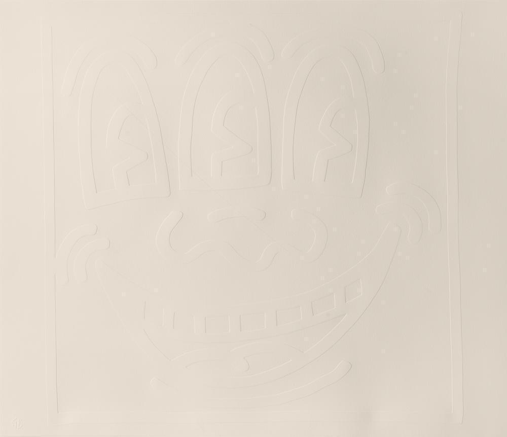 Keith Haring - Three Eyed Monster, from White Icons (Littmann p. 173)