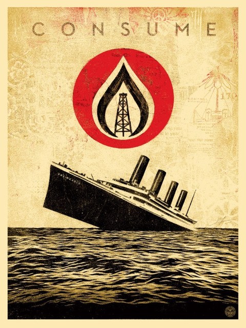Shepard Fairey (OBEY), ‘Unsinkable Consumption’, 2015, Rudolf Budja Gallery