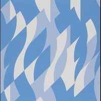 Bridget Riley - Two Blues (Schubert 52)
