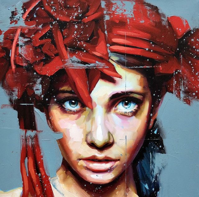Silvio Porzionato, ‘Cremisi’, 2021, Painting, Oil on canvas, Galleria Punto Sull'Arte