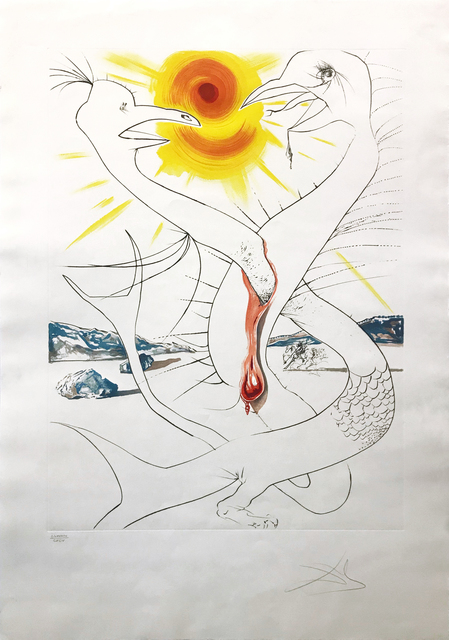 Salvador Dalí, ‘THE CADUSEUS OF MARS NOURISHED BY THE BALL OF FIRE OF JUPITER’, 1974, Gallery Art